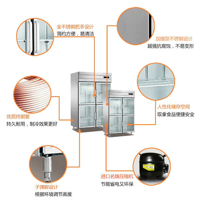 廚房四門(mén)玻璃門(mén)廚房柜